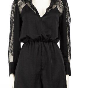MAJE BLACK LACE ROMPER SIZE 1